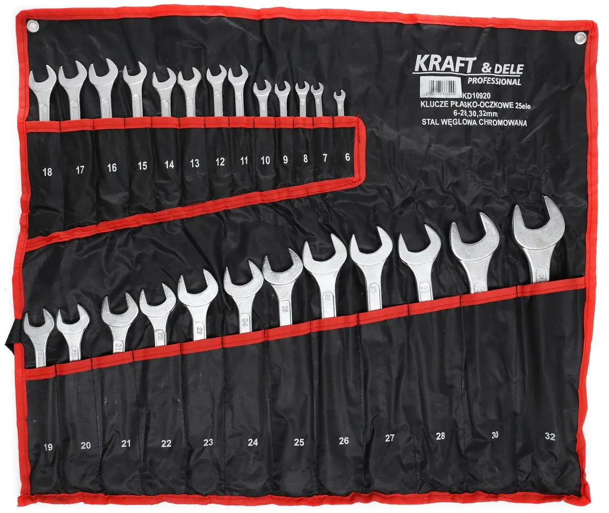 Набор комбинированных ключей Kraft&Dele Professional KD10920