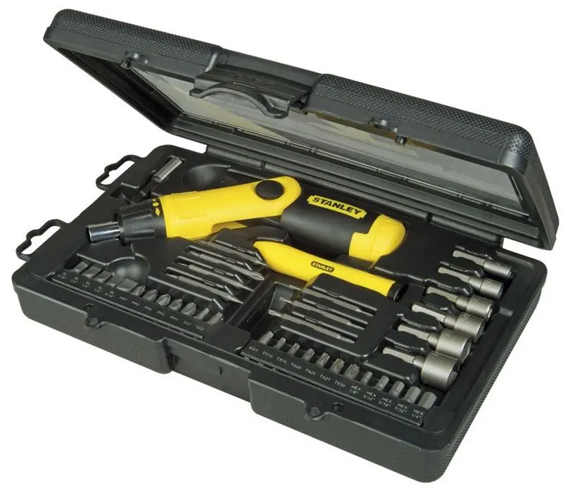Набор бит и торцевых головок c трещеткой Stanley Pistol Grip Ratchet 38pcs - 5