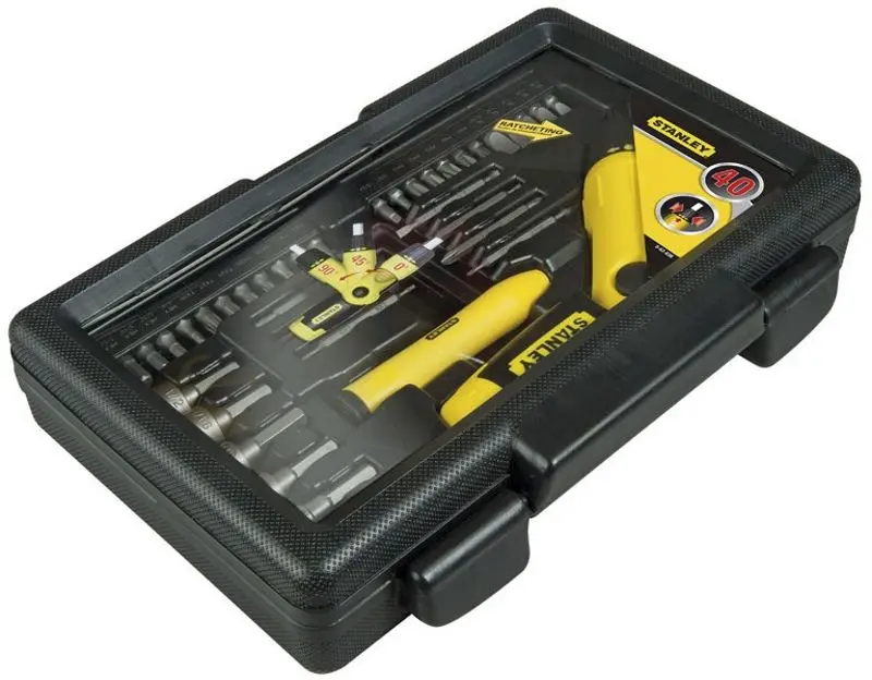 Набор бит и торцевых головок c трещеткой Stanley Pistol Grip Ratchet 38pcs - 4