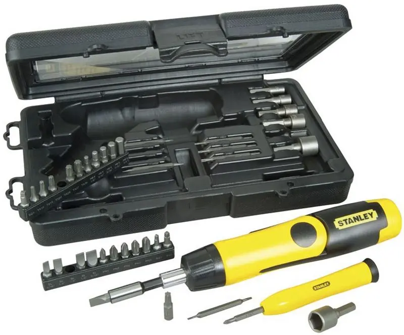 Набор бит и торцевых головок c трещеткой Stanley Pistol Grip Ratchet 38pcs - 3