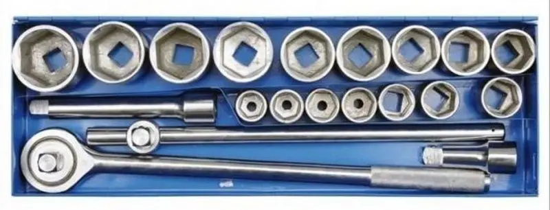 Set chei tubulare + antrenor + prelungitor Sthor 58150