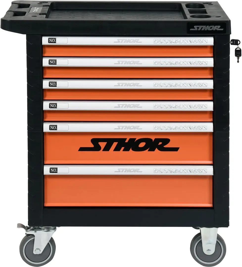 Шкаф с инструментами Sthor 58550 (Black/Orange)
