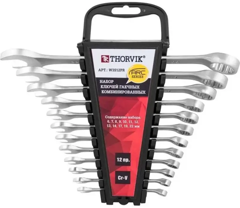 Набор комбинированных ключей Thorvik ARC W3S12PR