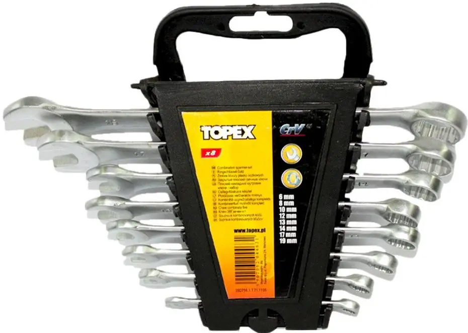 Набор комбинированных ключей Topex 35D756