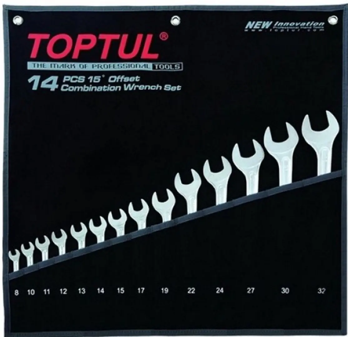 Набор ключей комбинированных Toptul Hi-Performance GPAX1401