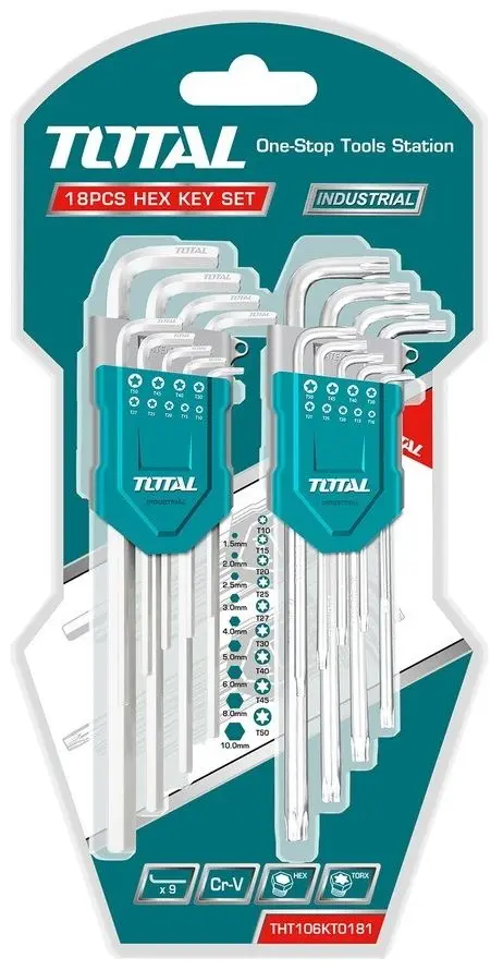 Set chei hexagonale Total THT106KT0181