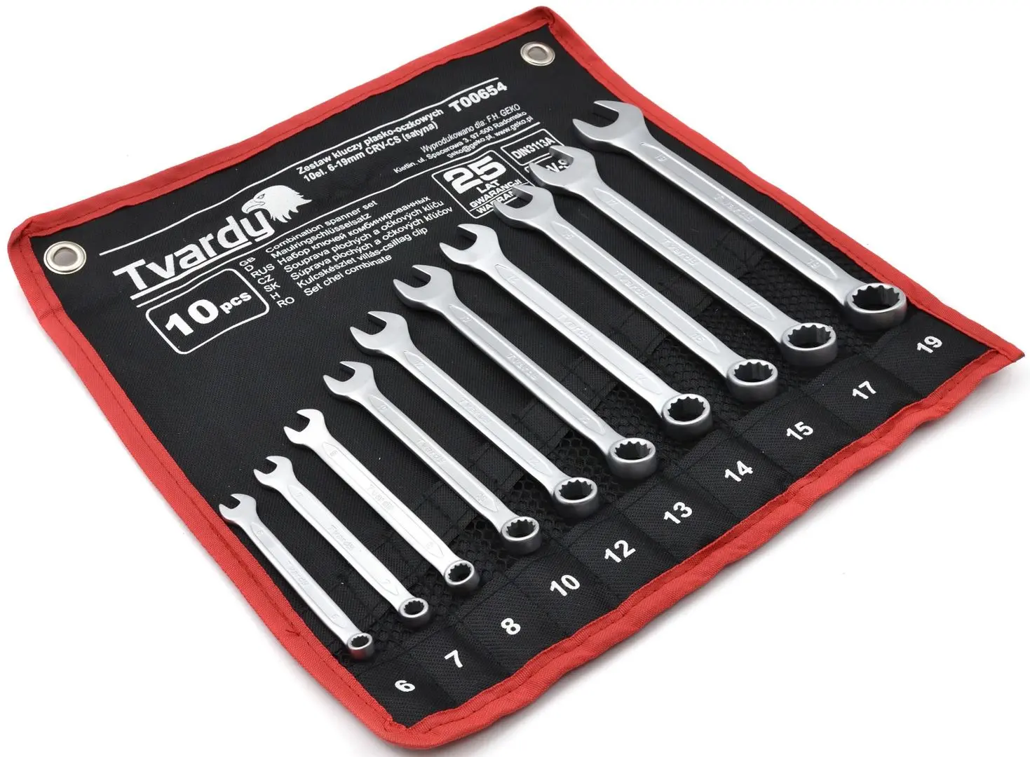 Набор комбинированных ключей Tvardy T00654 - 2