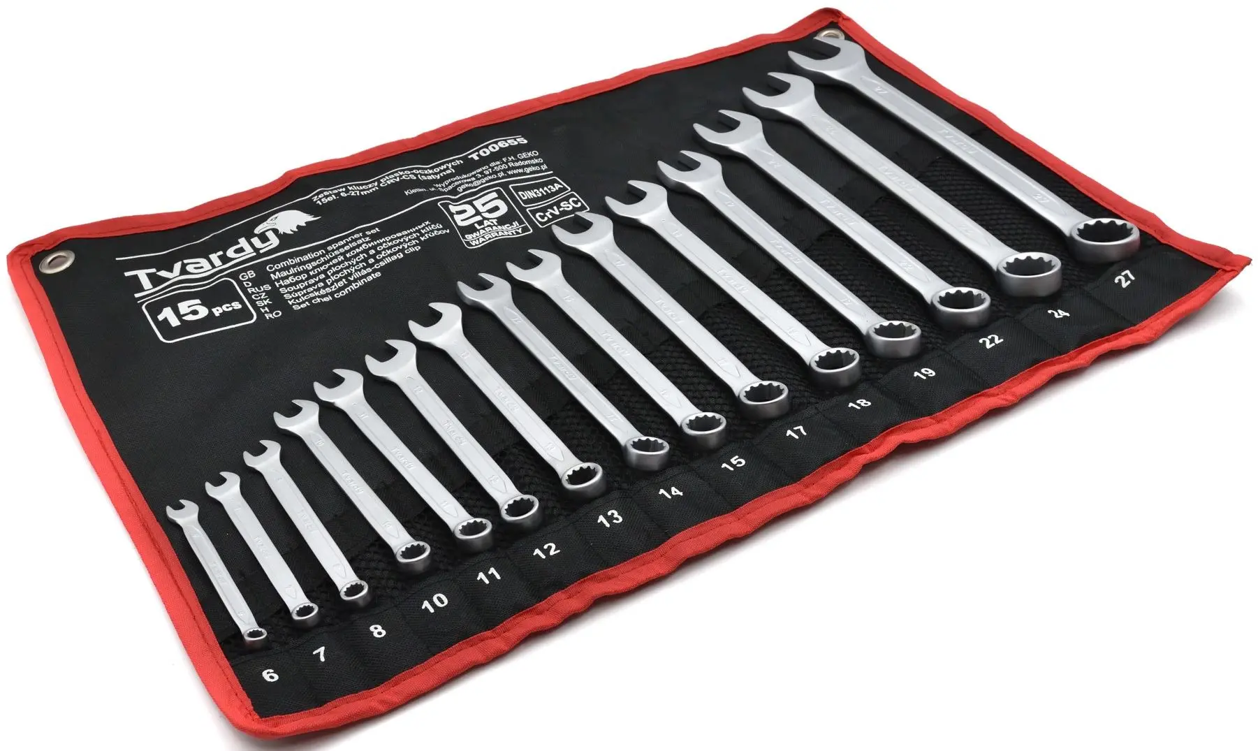 Набор комбинированных ключей Tvardy T00655 - 2