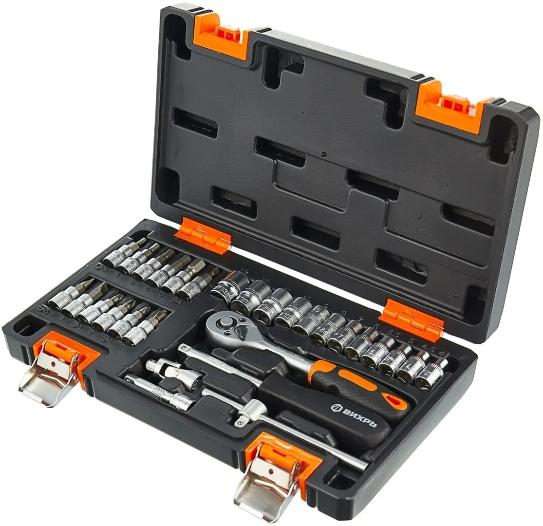 Набор торцовых головок с трещоткой Vihri 73/6/7/1