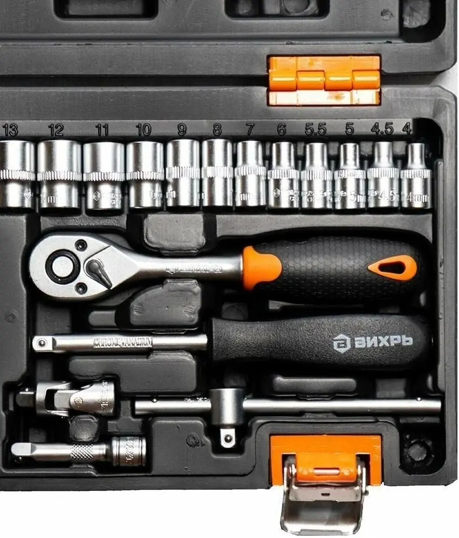 Набор торцовых головок с трещоткой Vihri 73/6/7/1 - 8