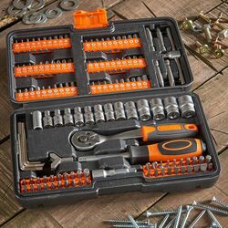 Set de biti si chei tubulare cu clichet VonHaus 3515179 Thumb