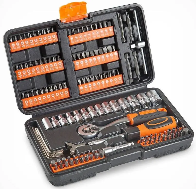 Set de biti si chei tubulare cu clichet VonHaus 3515179