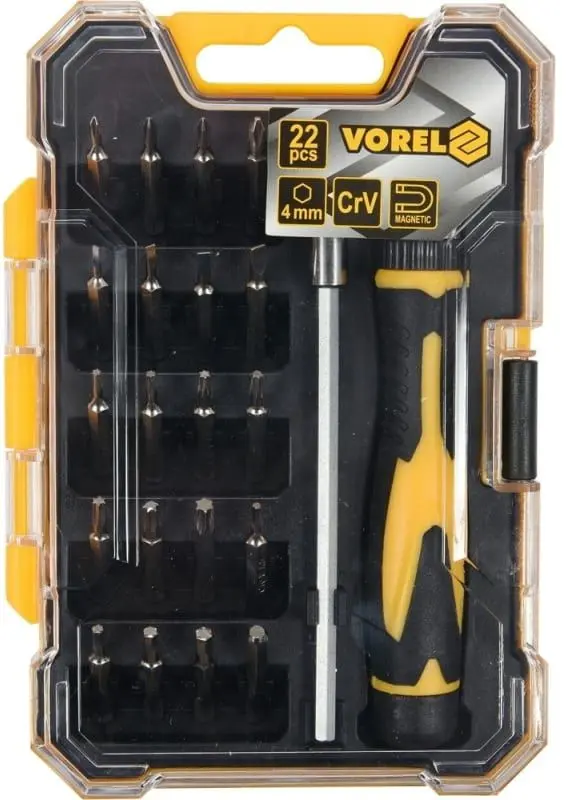 Set biti + surubelnita + clichet Vorel 64402