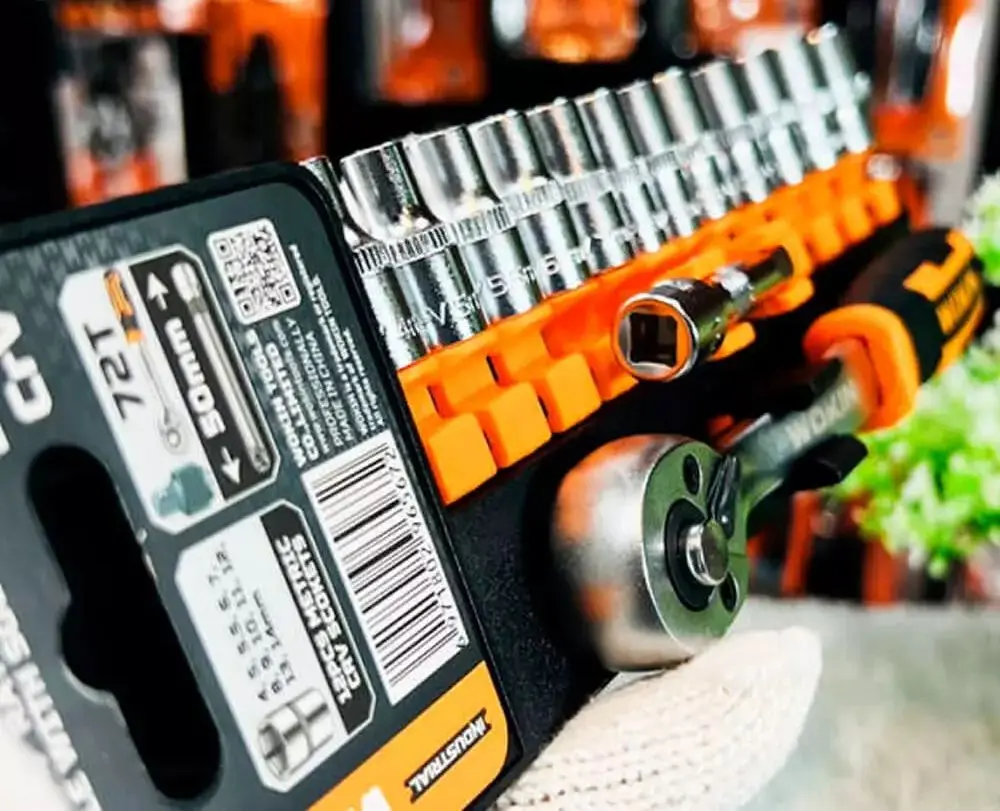 Набор торцевых головок с трещоткой Wokin 154810 - 3