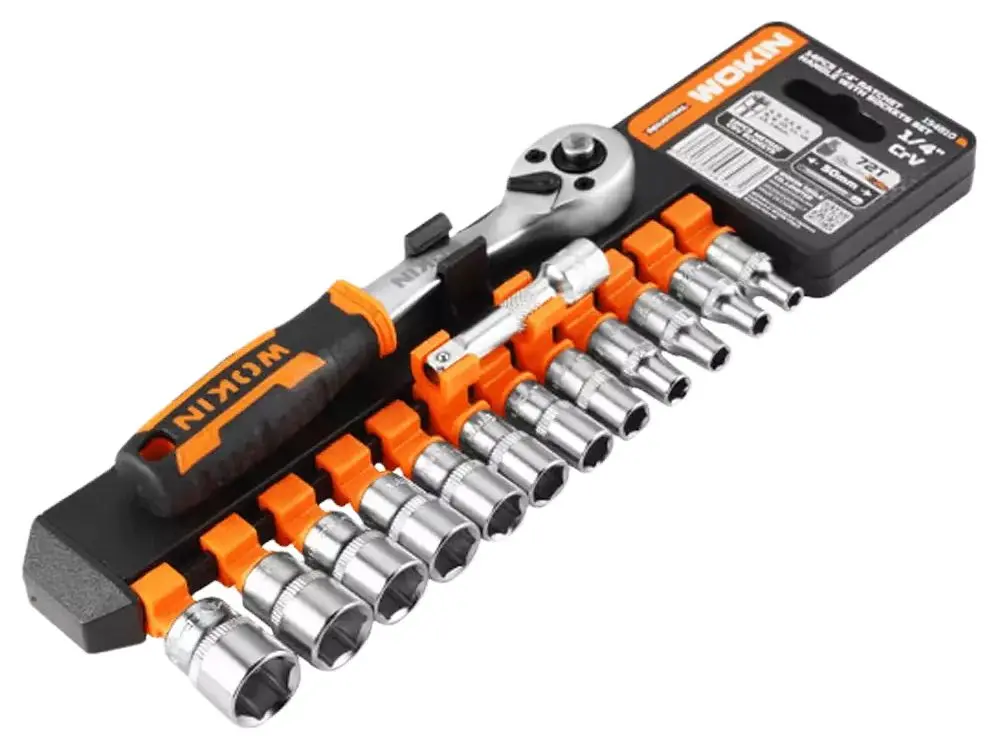 Набор торцевых головок с трещоткой Wokin 154810