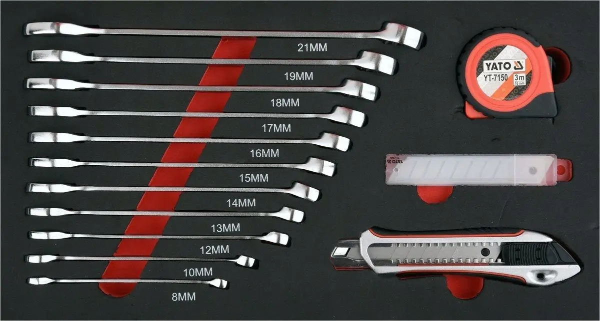 Набор инструментов Yato YT-09104 (Black/Red)