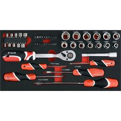 Набор инструментов Yato YT-09104 (Black/Red) Thumb