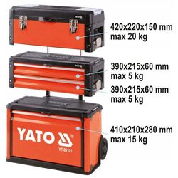 Набор инструментов Yato YT-09104 (Black/Red) Thumb