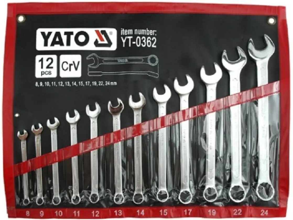 Набор комбинированных ключей Yato YT-0362