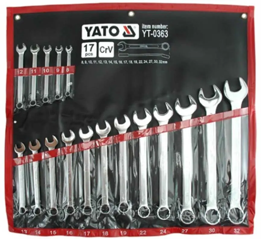 Набор комбинированных ключей Yato YT-0363