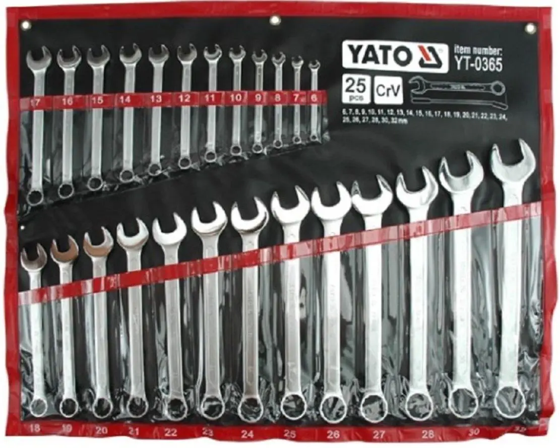 Набор комбинированных ключей Yato YT-0365