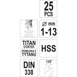 Набор свёрл Yato YT-44676 Thumb