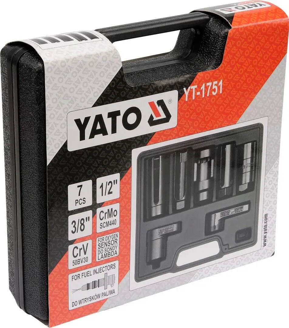 Set de chei tubulare pentru injectoare Yato YT-1751