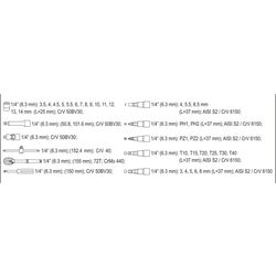 Набор торцевых головок Yato YT-14471 Thumb