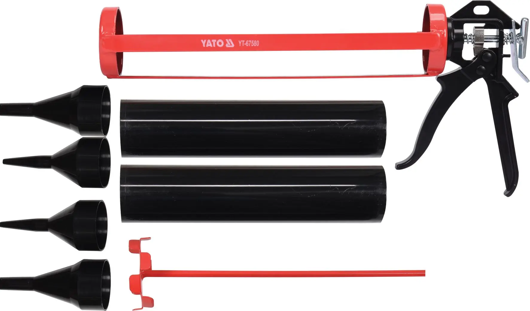 Пистолет для герметика + аксессуары Yato YT-67580