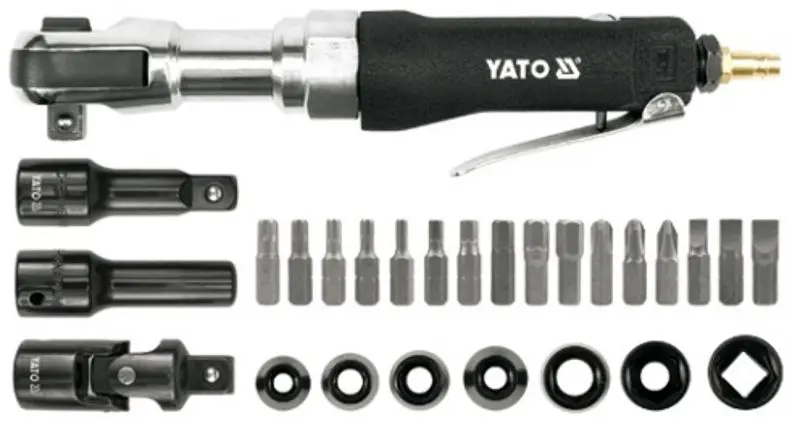 Трещотка пневматическая с набором головок Yato YT-0982