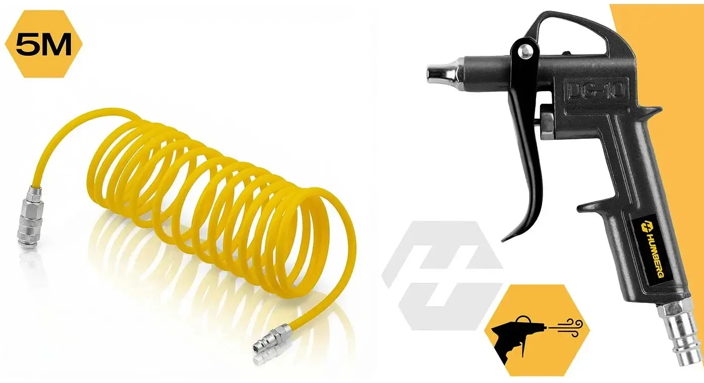 Set instrumente pneumatice Humberg HM-256 525610 (Yellow/Black) - 3