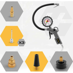 Set instrumente pneumatice Humberg HM-256 525600 (Black/Yellow) Thumb