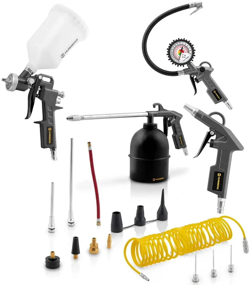 Set instrumente pneumatice Humberg HM-256 525600 (Black/Yellow)