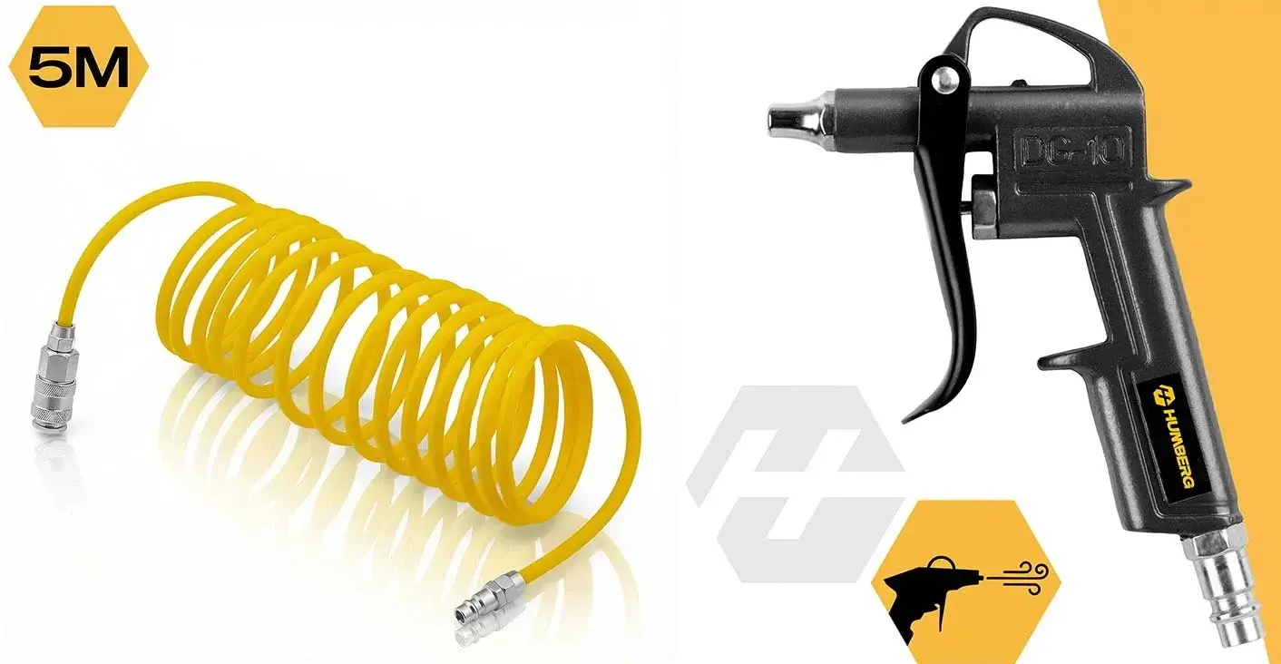 Set instrumente pneumatice Humberg HM-256 525620 (Yellow/Black) - 6