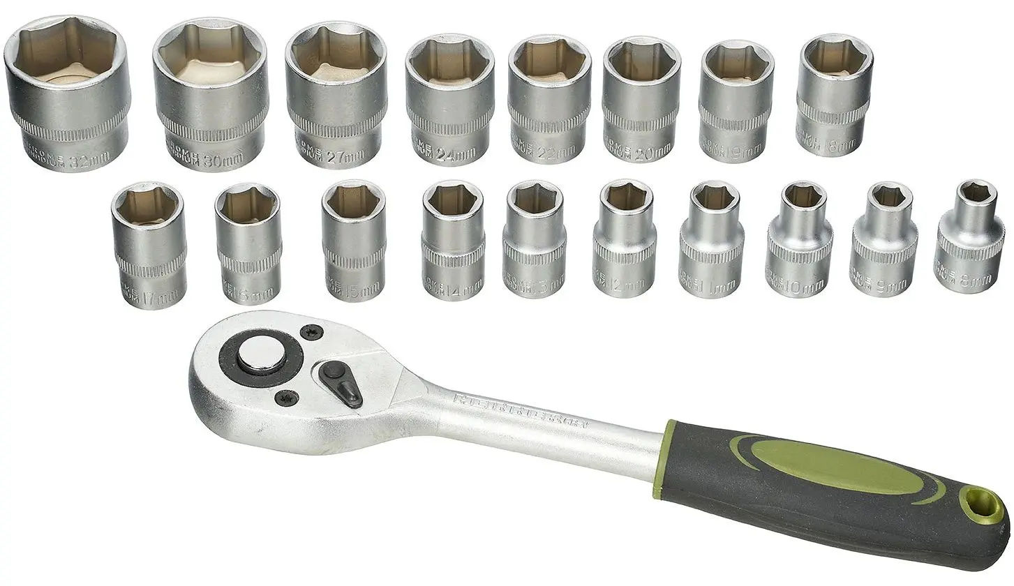 Набор торцевых головок с трещоткой Heinner CTSM019