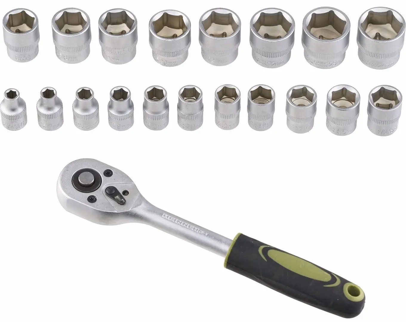 Набор торцевых головок с трещоткой Heinner CTSM024