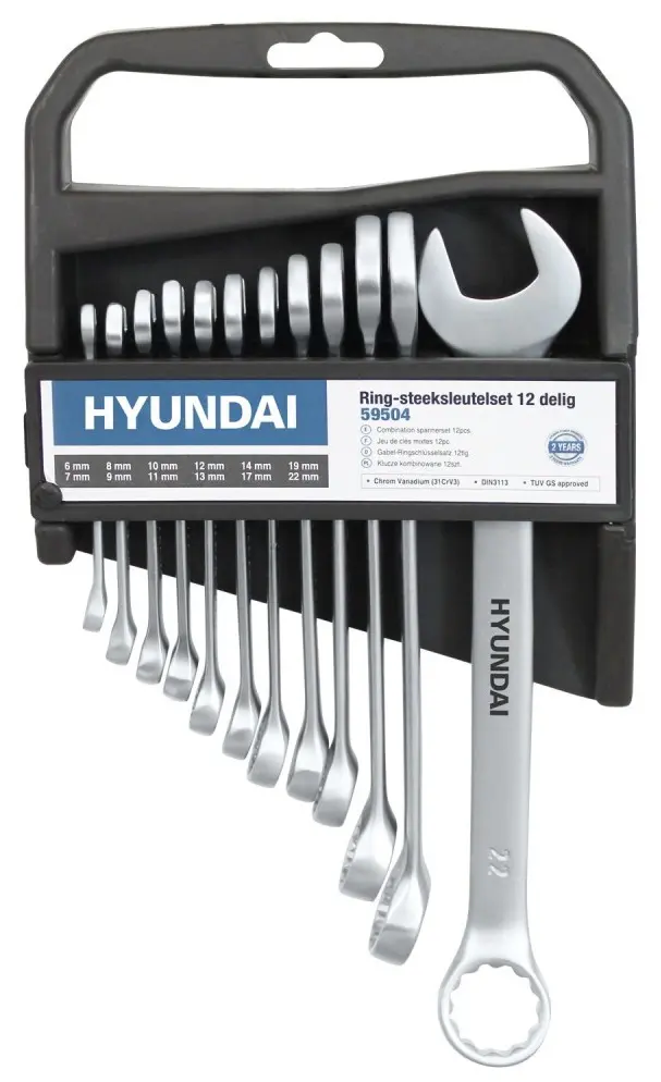 Набор комбинированных ключей Hyundai HY-59504