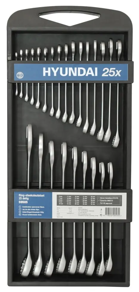 Набор комбинированных ключей Hyundai HY-59505