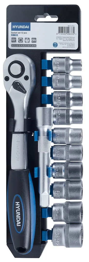 Set chei tubulare cu clichet Hyundai HY-59633