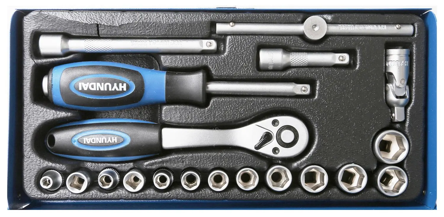 Набор торцевых головок с трещоткой Hyundai HY-59671