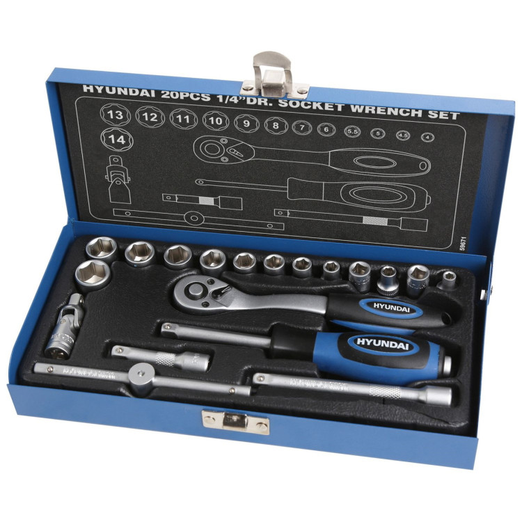 Set chei tubulare cu clichet Hyundai HY-59671 cumpără în Chișinău ...