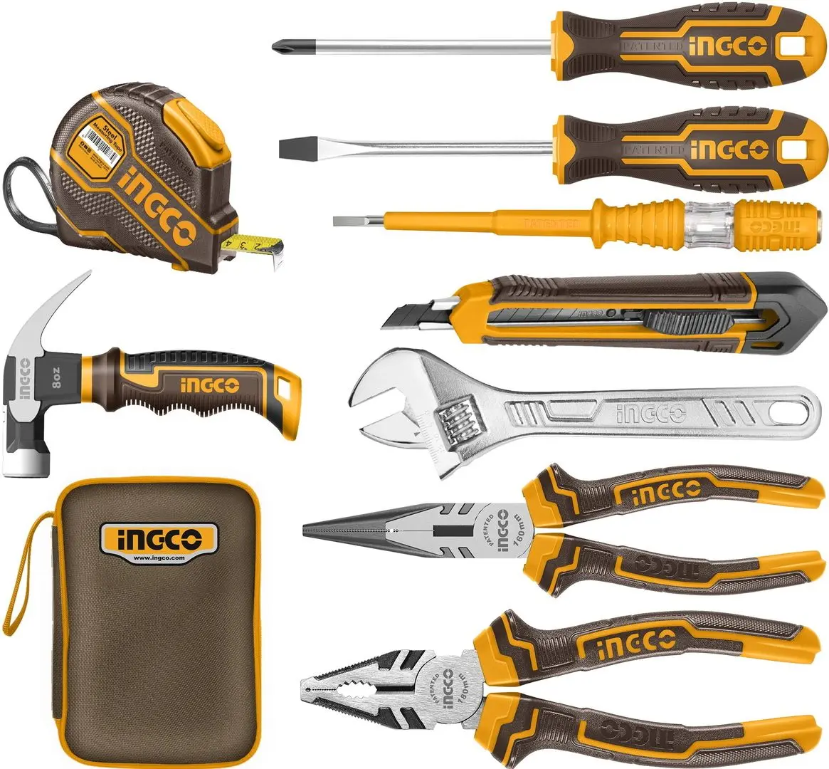 Набор инструментов Ingco HKTH20809 (Yellow/Brown)