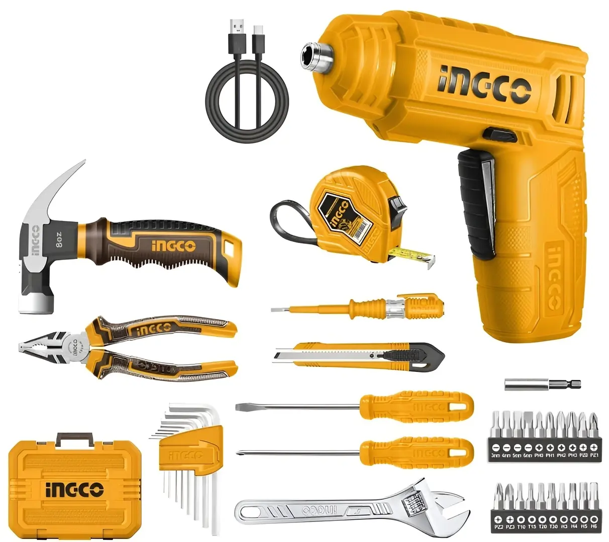 Set de instrumente Ingco HKTHP10381