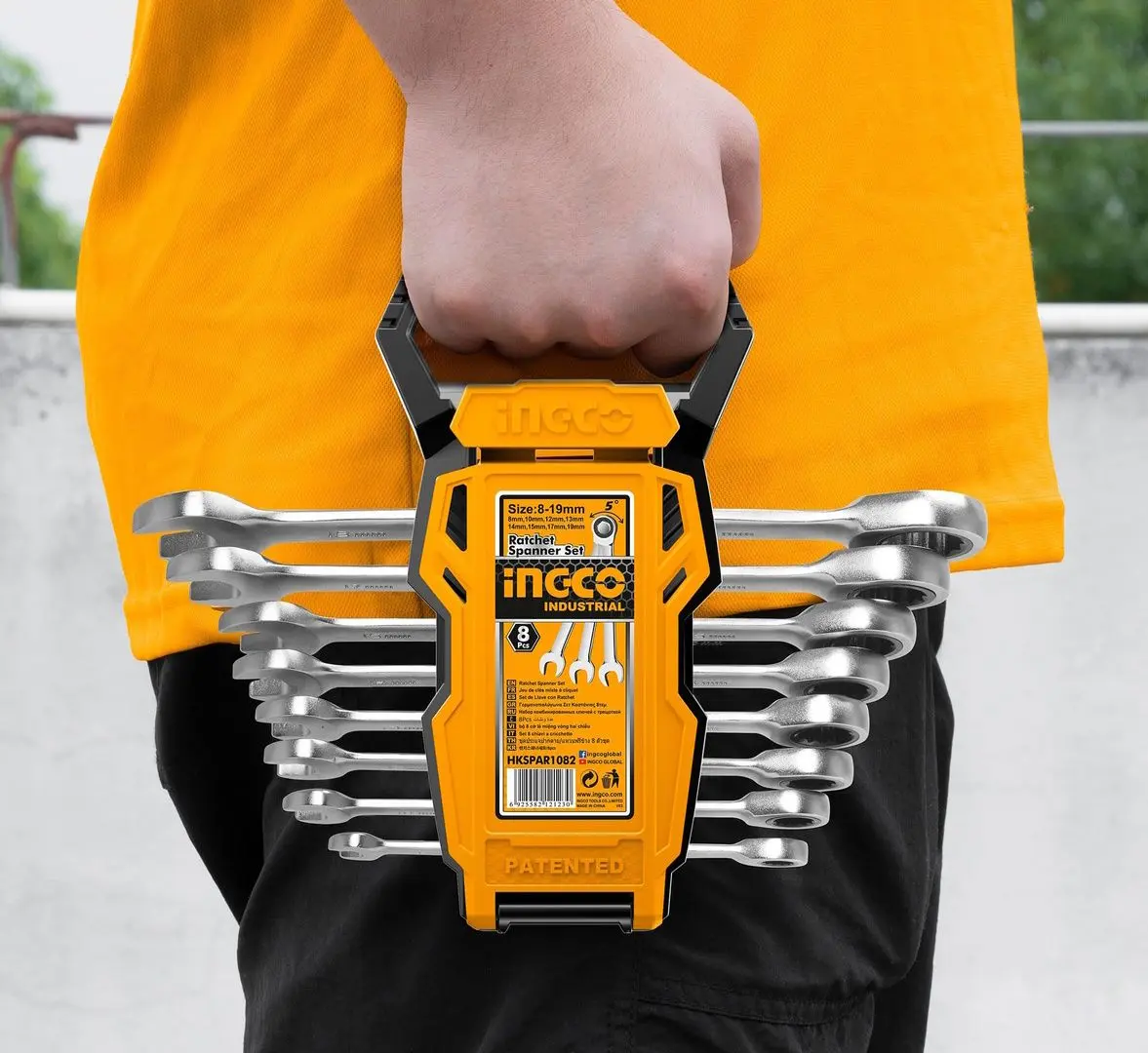 Набор комбинированных ключей Ingco Industrial HKSPAR1082 - 5