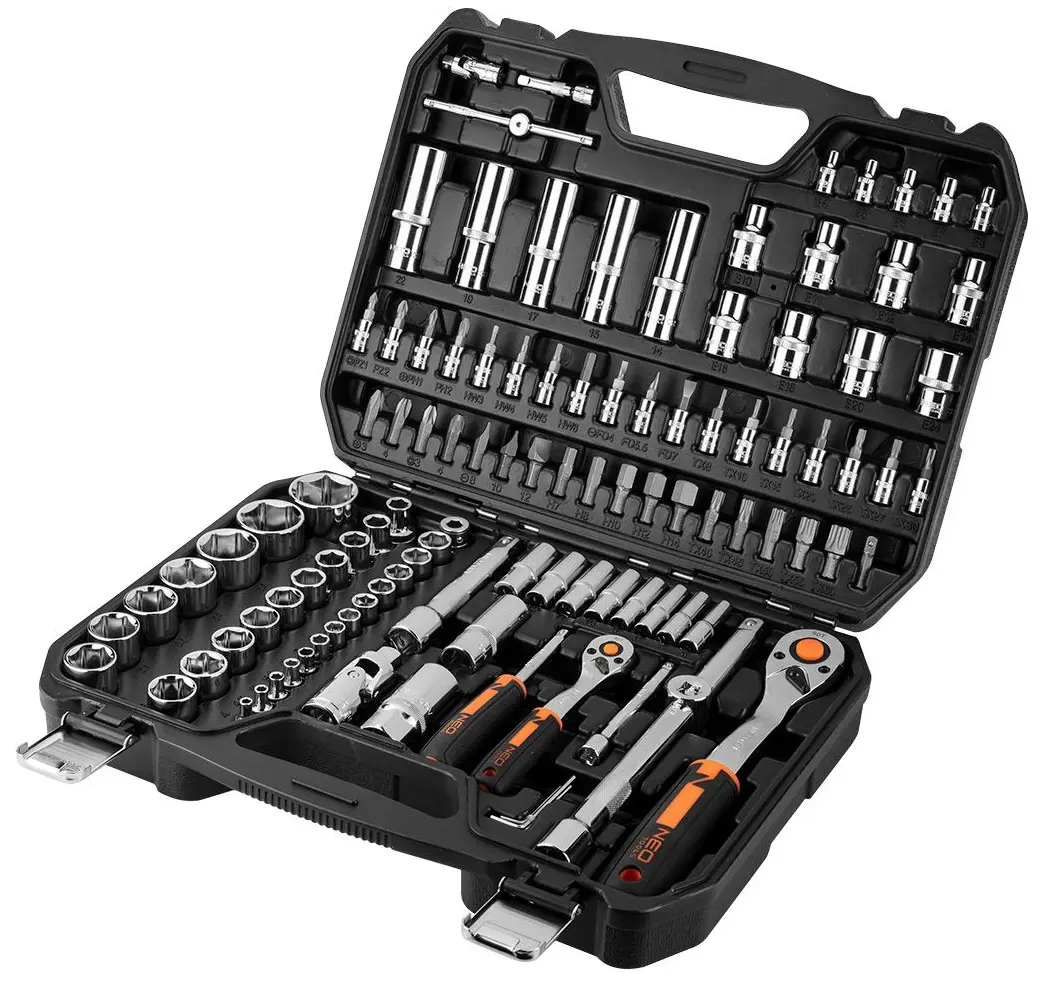 Набор торцевых головок с трещоткой Neo Tools 10-066