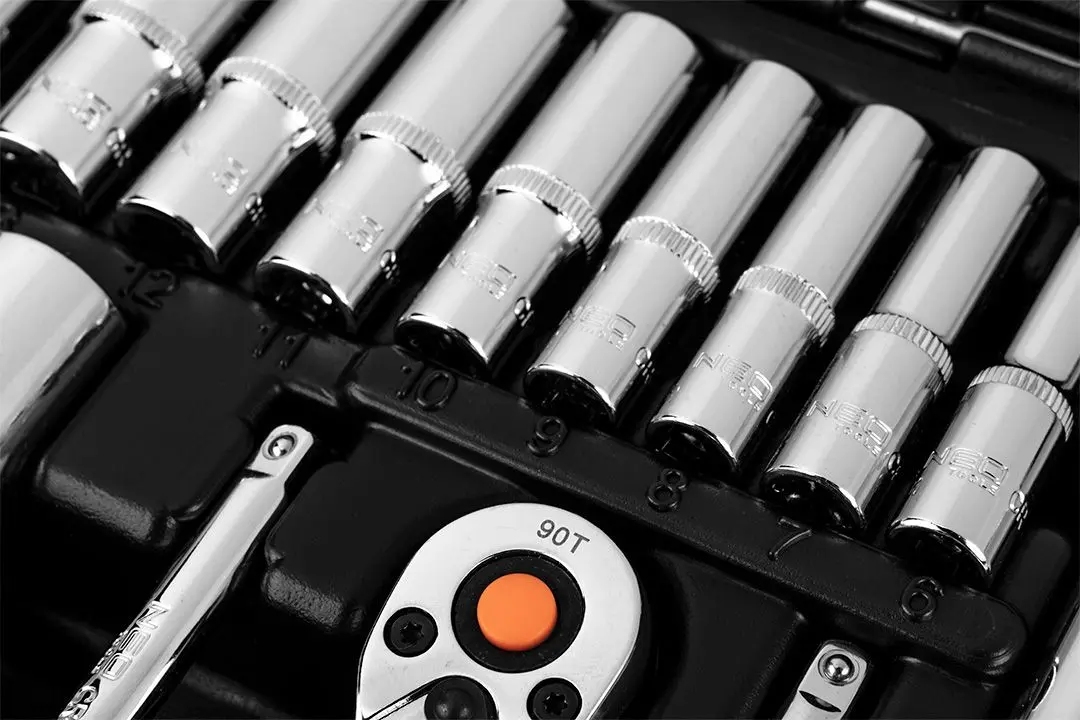 Набор торцевых головок с трещоткой Neo Tools 10-066