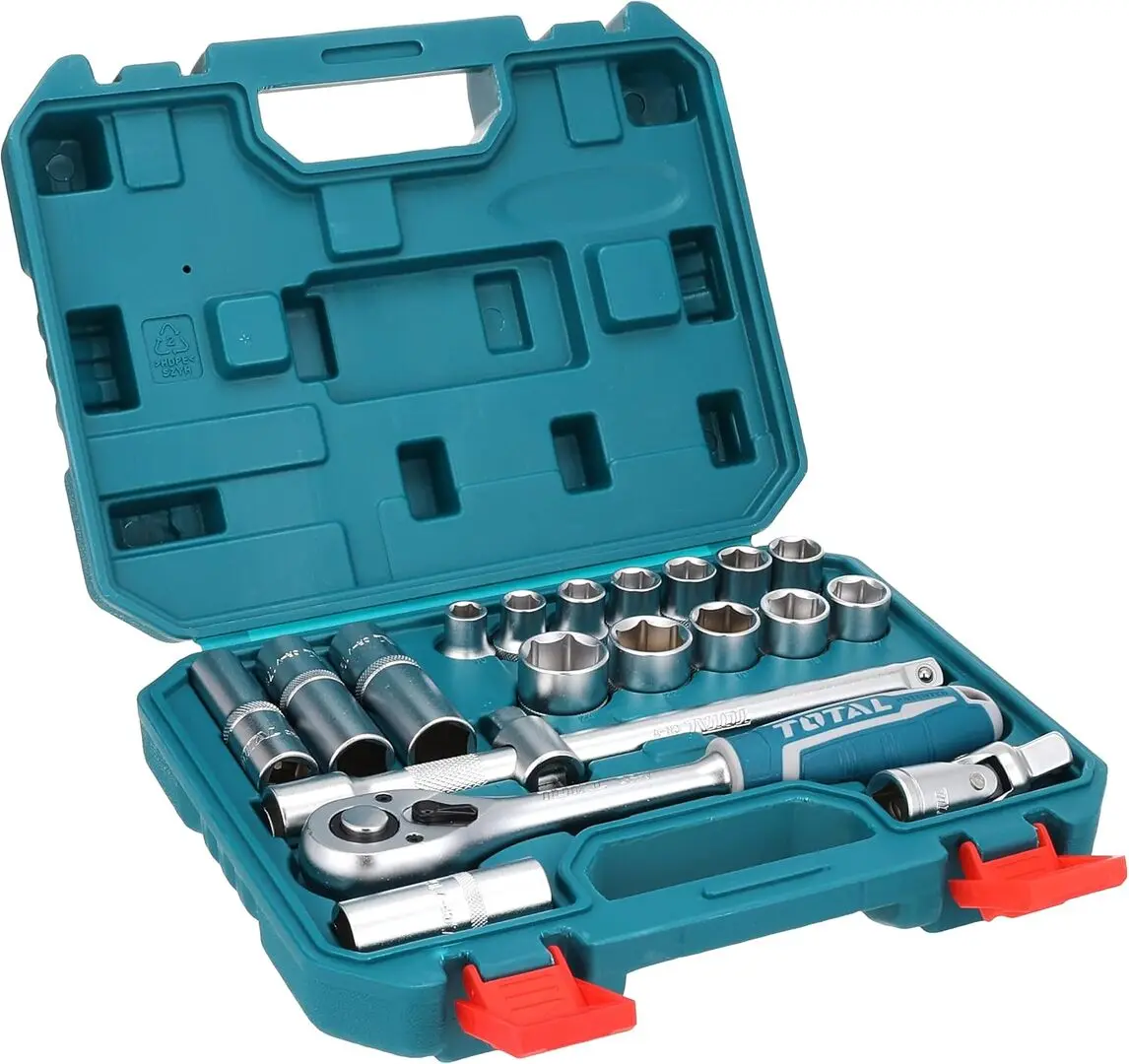 Набор торцевых головок с трещоткой Total THT121201