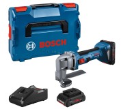 Аккумуляторные ножницы по металлу Bosch Professional GSC 18V-16 E 2x4.0 Ah + L-Boxx