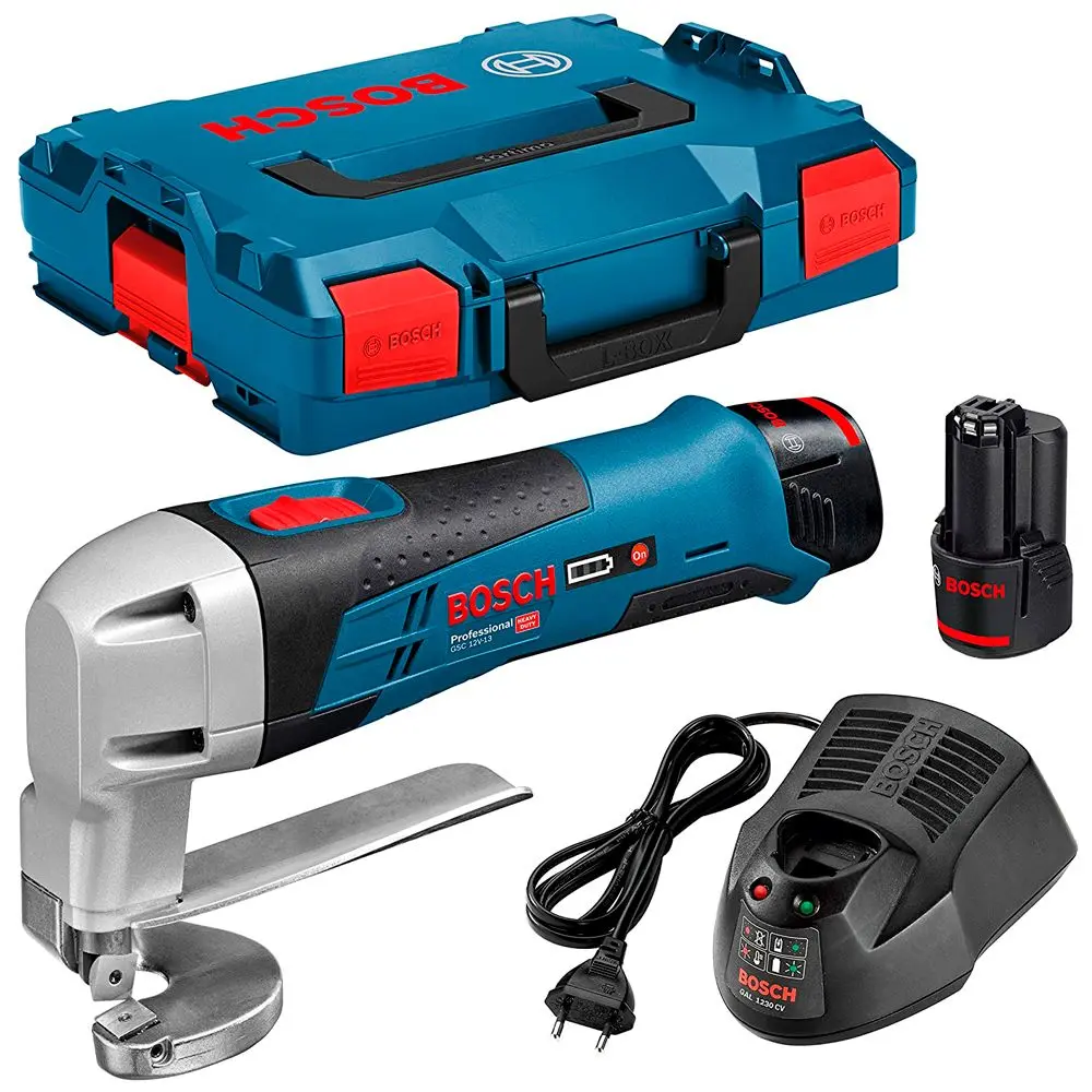 Ножницы по металлу Bosch Professional GSC 12V-13 + L-Boox