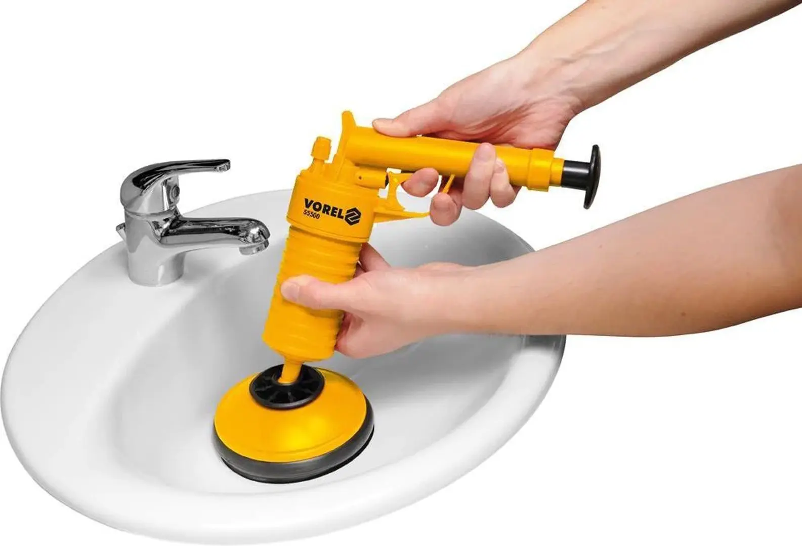 Пистолет для прочистки труб Vorel 55500 (Yellow) - 3